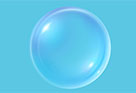 PS制作漂亮的淡蓝色透明泡泡