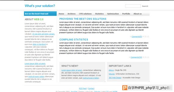 what-solution-xhtml-css-模板