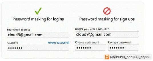 注册表单中密码遮蔽的再设计 提高用户体验 三联