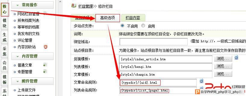 树形结构设置方法2