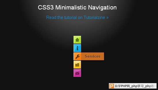 分享25个CSS3动画按钮和菜单教程