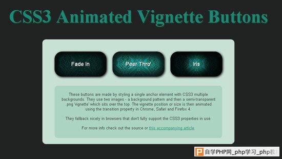 分享25个CSS3动画按钮和菜单教程