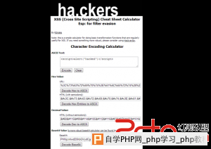 跨站脚本(Xss)-新手指南  - 网站安全 - 自学php